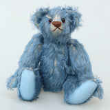 Blue Chip is a 10.5 inch vintage mohair artist teddy bear by Barbara Ann Bears