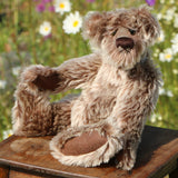Clitheroe is a vintage 14 inch mohair artist teddy bear by Barbara Ann Bears