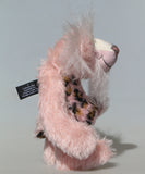 Emily Pinkleton a sweet and friendly one of a kind artist teddy bear by Barbara-Ann Bears in delicately coloured mohair and faux fur, she stands 10 inches/25 cm tall 