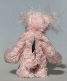 Emily Pinkleton a sweet and friendly one of a kind artist teddy bear by Barbara-Ann Bears in delicately coloured mohair and faux fur, she stands 10 inches/25 cm tall 