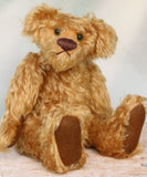 Funky Frankie is an 11 inch tall vintage mohair artist bear by Barbara-Ann Bears