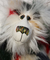 Gillespie is a big friendly, one of a kind, artist teddy bear by Barbara-Ann Bears