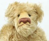 Maximillian is an 8.5 inch  vintage mohair artist teddy bear by Barbara Ann Bears