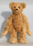 Teddington standing.
Teddington, a large, elegant and very huggable, one of a kind, classical, traditional mohair artist teddy bear made by Barbara-Ann Bears, he stands 21.5 inches (55cm) 