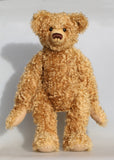 Teddington standing.
Teddington, a large, elegant and very huggable, one of a kind, classical, traditional mohair artist teddy bear made by Barbara-Ann Bears, he stands 21.5 inches (55cm) 