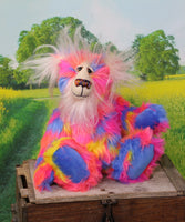Toodley Doo, a 12 inch one of a kind, mohair and faux fur artist bear by Barbara-Ann Bears