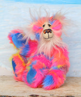 Toodley Doo, a 12 inch one of a kind, mohair and faux fur artist bear by Barbara-Ann Bears