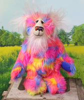 Toodley Doo, a 12 inch one of a kind, mohair and faux fur artist bear by Barbara-Ann Bears