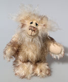 Arthur is an endearingly sweet one of a kind, artist bear by Barbara-Ann Bears in wonderfully fluffy mohair and faux fur. Arthur stands 8 inches (20 cm) tall and is 6 inches (15 cm) sitting. 