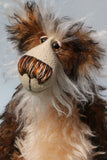 Baron Marcel von Crinklehoven is a comical yet handsome, one of a kind, artist bear by Barbara-Ann Bears in wonderful fluffy tipped mohair. Baron Marcel von Crinklehoven stands 15.5 inches(39 cm) tall and is 12 inches(31 cm) sitting. 
