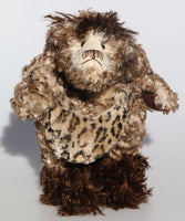 Borodin The Bison Biter is a wild and grumpy, number one in an edition of ten, artist bear made from fluffy and tipped mohairs by Barbara Ann Bears