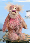 Caspian is a loveable, fluffy and subtly coloured, one of a kind artist bear, in tousled and shaggy hand dyed mohair by Barbara-Ann Bears Caspian stands 11.5 inches (29 cm) tall and is 9 inches (23 cm) sitting. Caspian is a mystical bear of gorgeous, yet very subtle colours.
