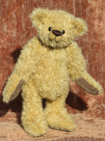 DJ PRINTED traditional jointed mohair teddy bear sewing pattern by Barbara-Ann Bears for a cute traditional 10 inch/25cm teddy bear