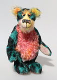 Darcy Dingle is a colourful one of a kind, mohair artist teddy bear by Barbara-Ann Bears