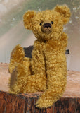 The Augustus Teddy Bear pattern makes a large, classical, traditional mohair Barbara-Ann Bear about 22 inches (55cm) tall.  A teddy bear sewing pattern to make a large, elegant, traditional mohair artist teddy bear with a centre seam in his head gusset, a long snout, a hump and long arms and legs