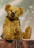 Edgar, a large, elegant one of a kind, classical, traditional mohair artist teddy bear made by Barbara-Ann Bears Edgar is a large, classical teddy bear, he stands 21.5 inches (55cm) tall and is 15 inches (38cm) sitting. He is a wonderful traditional bear with his long snout, arms and legs and his gorgeous, curly mohair