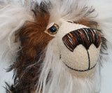 Emerson Toot is a charming and elegant, one of a kind, artist bear by Barbara-Ann Bears in wonderful fluffy tipped mohair