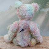 Gertrude is a classical traditional teddy bear in hand dyed mohair by Barbara Ann Bears