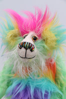 Harold Marvin Rune-Castle has beautiful, hand painted eyes with eyelids, a splendid nose embroidered from individual threads to compliment his colouring and he has a warm, friendly smile