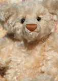 Juliet is a pretty, traditional, one of a kind mohair artist teddy bear by Barbara Ann Bears