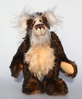 Lonnie is a very handsome and cuddly, one of a kind, artist bear by Barbara-Ann Bears in wonderfully fluffy tipped mohair