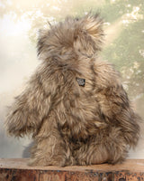 Mantovani is a very shaggy, wild and wonderful, one of a kind, artist teddy bear in gorgeous pale grey tipped with black faux fur & long fluffy beige mohair by Barbara-Ann Bears Mantovani is quite a large and heavy teddy bear, he stands 19.5 inches (50 cm) tall and is 14.5 inches (37 cm) sitting. 
