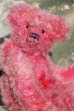 Maude is a pretty, traditional, one of a kind hand-dyed mohair artist teddy bear by Barbara Ann Bears