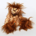 McGraw is a wild and mysterious, one of a kind mohair artist bear by Barbara Ann Bears