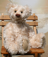 Peaches is a very sweet and pretty, one of a kind, mohair artist teddy bear by Barbara Ann Bears Peaches is 16 inches (41 cm) tall and is 11.5 inches (29 cm) sitting. Peaches is a very sweet and pretty traditional teddy bear, she loves to listen to your stories, read books and eat cake