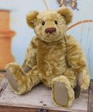Pendleton is a very sweet and friendly artist teddy bear in gorgeous mohair by Barbara Ann Bears Pendleton is 13 inches (33 cm) tall and is 9.5 inches (24 cm) sitting. Pendleton is a wonderful traditional teddy bear, he has a very calm and sweet demeanour.