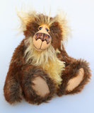 Rueben is a very sweet and cuddly, one of a kind, artist teddy bear in gorgeous faux fur and mohair by Barbara-Ann Bears. Reuben stands 13.5 inches (34 cm) tall and is 10.5 inches (26 cm) sitting. 