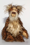 Romeo McGillygoggle a one of a kind, artist bear by Barbara-Ann Bears in wonderful fluffy tipped mohair