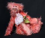Floyd is a gentle, elegant and delicately colourful, one of a kind, artist bear by Barbara-Ann Bears in wonderfully matted mohair. Tattylicious stands 15.5 inches (40 cm) tall and is 12 inches (30 cm) sitting.